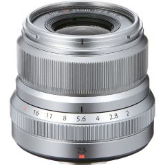 Fuji Fujifilm Fujinon XF 23mm f/2 R WR Lens - Silver